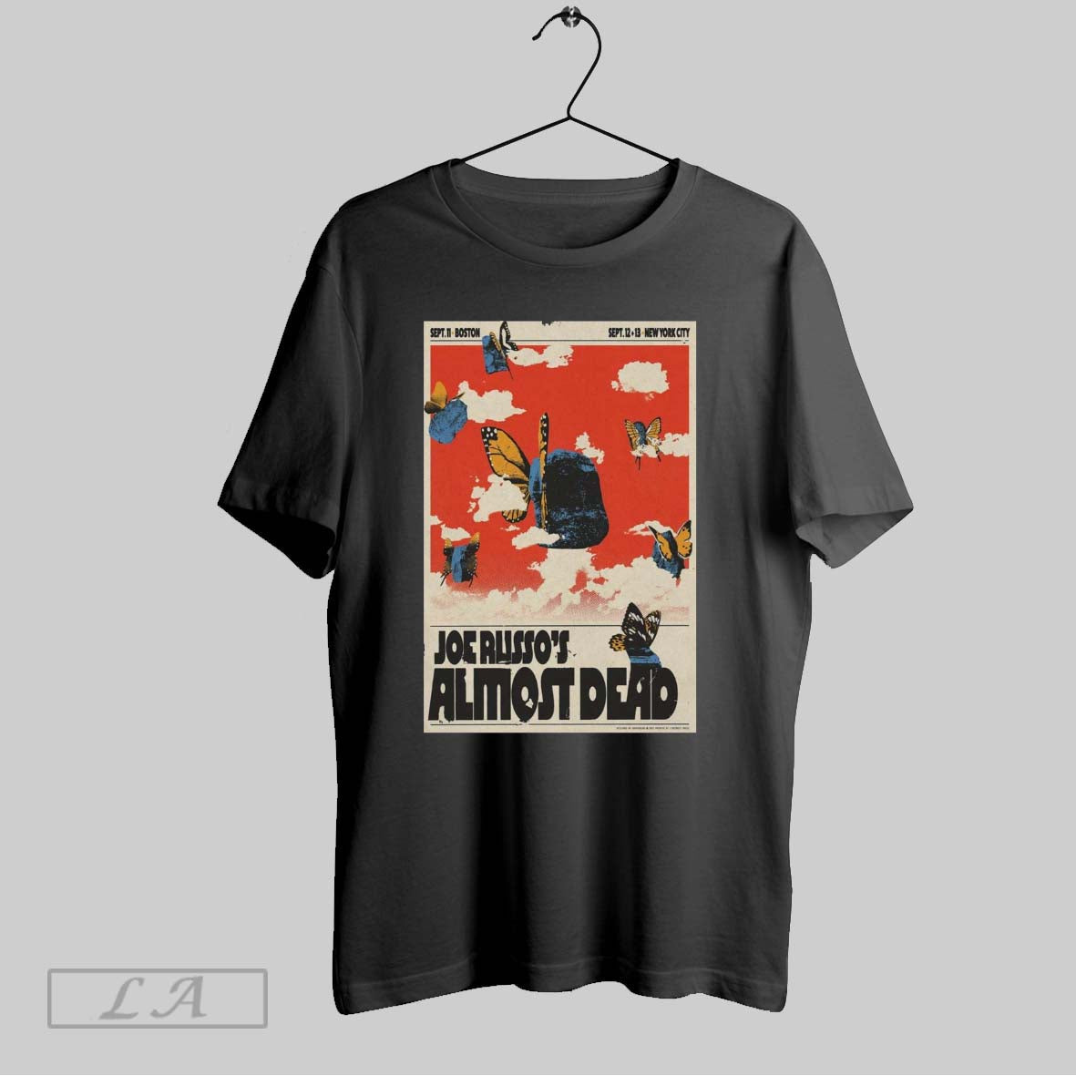 Original Poster Joe Russos Almost Dead September 11 2025 New York City Boston Ma Unisex T-shirt, Sweatshirt, Hoodie, Long Sleeve Tee - T-Shirt, Sweatshirt, Hoodie