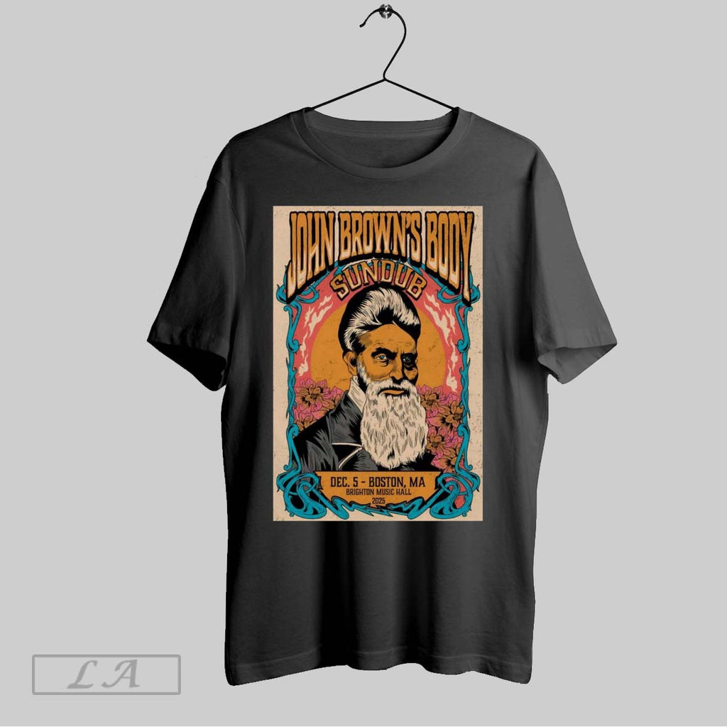 Original Poster John Browns Body December 5 2025 Brighton Music Hall Boston Ma Unisex T-shirt, Sweatshirt, Hoodie, Long Sleeve Tee - T-Shirt, Sweatshirt, Hoodie