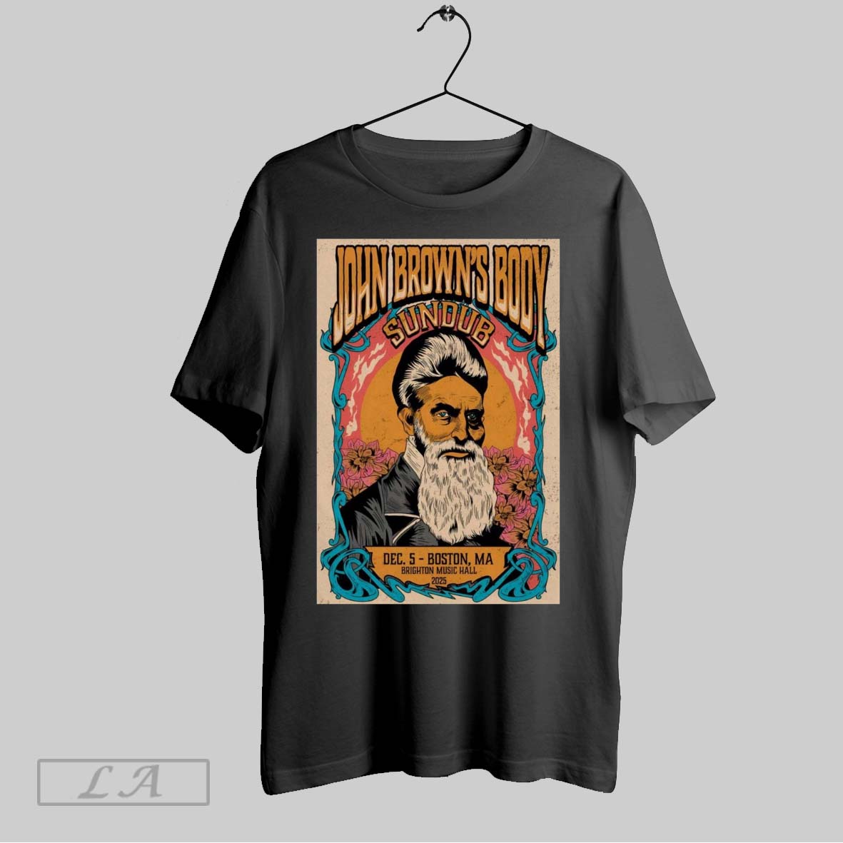 Original Poster John Browns Body December 5 2025 Brighton Music Hall Boston Ma Unisex T-shirt, Sweatshirt, Hoodie, Long Sleeve Tee - T-Shirt, Sweatshirt, Hoodie