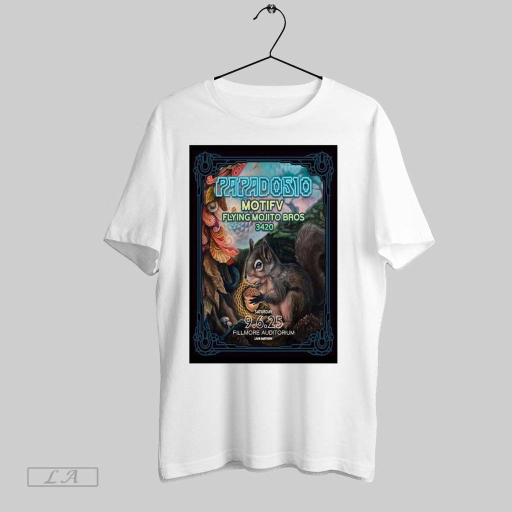 Original Poster Papadosio The Fillmore Auditorium In Denver Co September 6 2025 T Shirt Unisex T-shirt, Sweatshirt, Hoodie, Long Sleeve Tee - T-Shirt, Sweatshirt, Hoodie