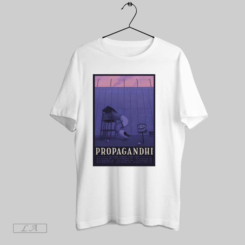 Original Poster Propagandhi 2025 Eastern Canada Tour September 11 24 2025 Unisex T-shirt, Sweatshirt, Hoodie, Long Sleeve Tee - T-Shirt, Sweatshirt, Hoodie
