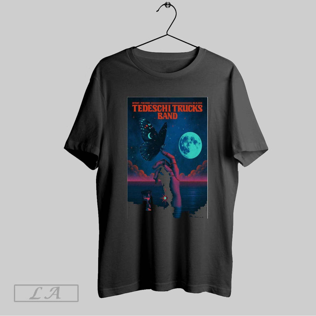 Original Poster Tedeschi Trucks Band Pine Knob Music Theater Detroit Mi September 10 2025 Unisex T-shirt, Sweatshirt, Hoodie, Long Sleeve Tee - T-Shirt, Sweatshirt, Hoodie