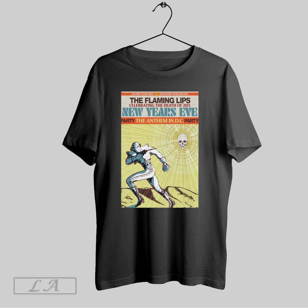 Original Poster The Flaming Lips Celebrating The Death Of 2025 New Years Eve Unisex T-shirt, Sweatshirt, Hoodie, Long Sleeve Tee - T-Shirt, Sweatshirt, Hoodie