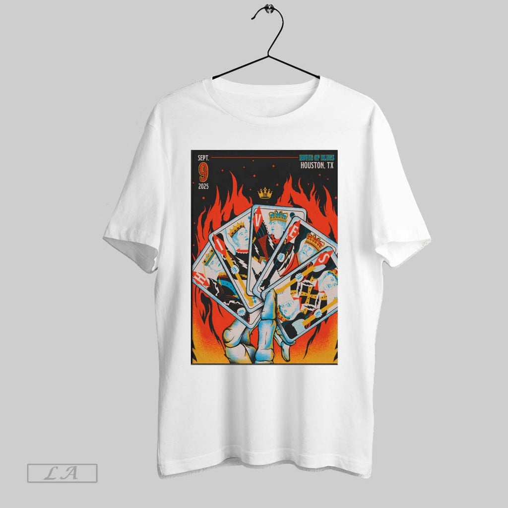 Original Poster The Hives At House Of Blues On September 9 2025 Unisex T-shirt, Sweatshirt, Hoodie, Long Sleeve Tee - T-Shirt, Sweatshirt, Hoodie