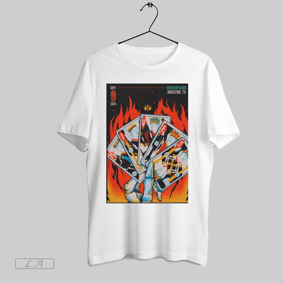 Original Poster The Hives At House Of Blues On September 9 2025 Unisex T-shirt, Sweatshirt, Hoodie, Long Sleeve Tee - T-Shirt, Sweatshirt, Hoodie