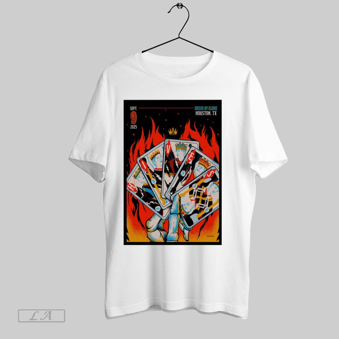 Original Poster The Hives House Of Blues September 9 2025 Houston Tx T Shirt Unisex T-shirt, Sweatshirt, Hoodie, Long Sleeve Tee - T-Shirt, Sweatshirt, Hoodie