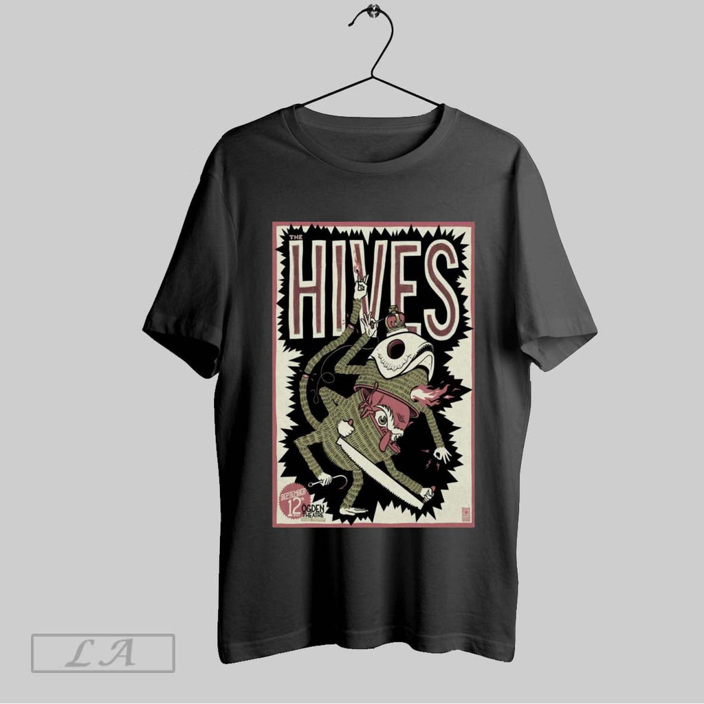 Original Poster The Hives Ogden Theatre Denver Concert September 12 2025 Unisex T-shirt, Sweatshirt, Hoodie, Long Sleeve Tee - T-Shirt, Sweatshirt, Hoodie