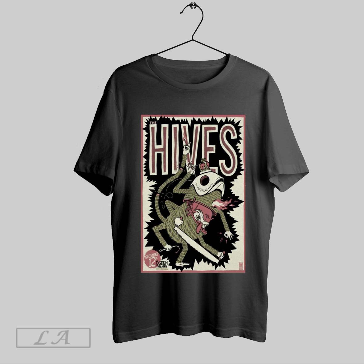 Original Poster The Hives Ogden Theatre Denver Concert September 12 2025 Unisex T-shirt, Sweatshirt, Hoodie, Long Sleeve Tee - T-Shirt, Sweatshirt, Hoodie