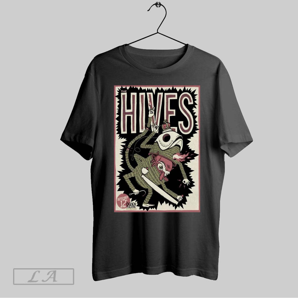 Original Poster The Hives Ogden Theatre In Denver Co September 12 2025 Unisex T-shirt, Sweatshirt, Hoodie, Long Sleeve Tee - T-Shirt, Sweatshirt, Hoodie