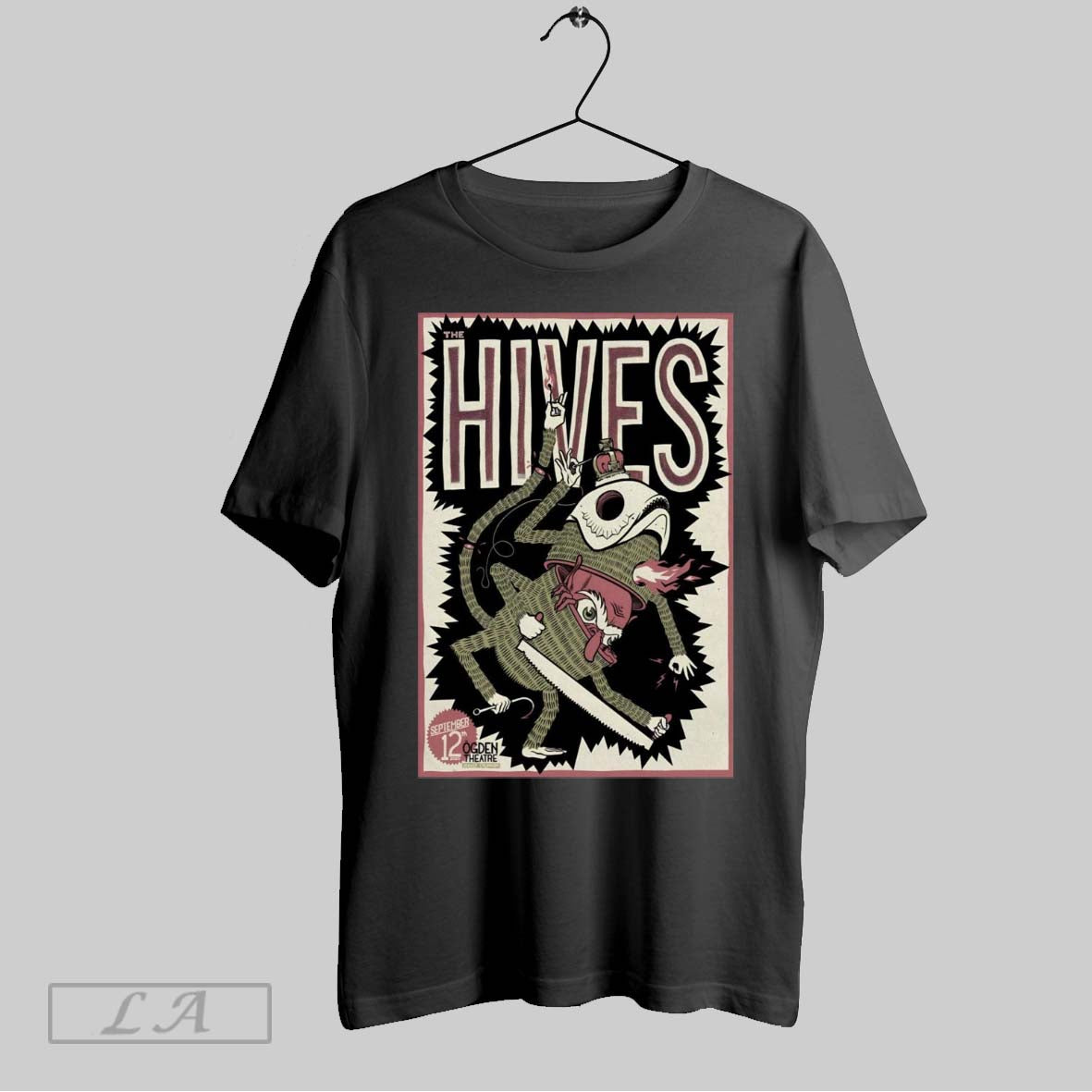 Original Poster The Hives Ogden Theatre In Denver Co September 12 2025 Unisex T-shirt, Sweatshirt, Hoodie, Long Sleeve Tee - T-Shirt, Sweatshirt, Hoodie