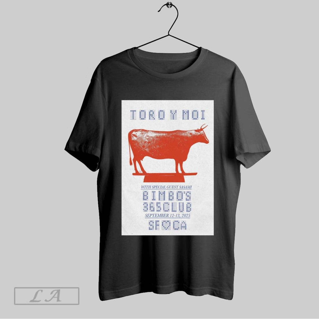 Original Poster Toro Y Moi September 12 13 2025 Bimbos 365 Club San Francisco Ca Unisex T-shirt, Sweatshirt, Hoodie, Long Sleeve Tee - T-Shirt, Sweatshirt, Hoodie