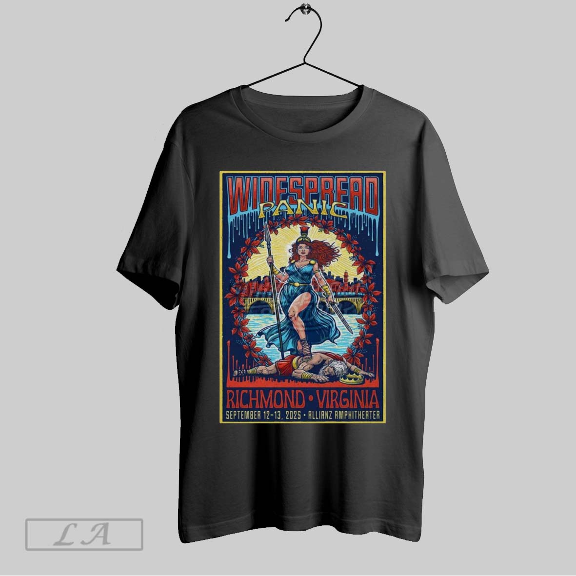 Original Poster Widespread Panic Richmond Va Allianz Amphitheater September 12 13 2025 Unisex T-shirt, Sweatshirt, Hoodie, Long Sleeve Tee - T-Shirt, Sweatshirt, Hoodie