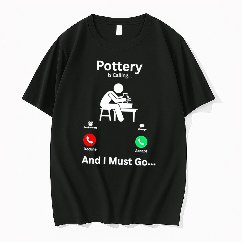 Original Pottery Is Calling And I Must Go Stick Man Tee Tshirts Jpg Unisex T-shirt, Sweatshirt, Hoodie, Long Sleeve Tee - T-Shirt, Sweatshirt, Hoodie