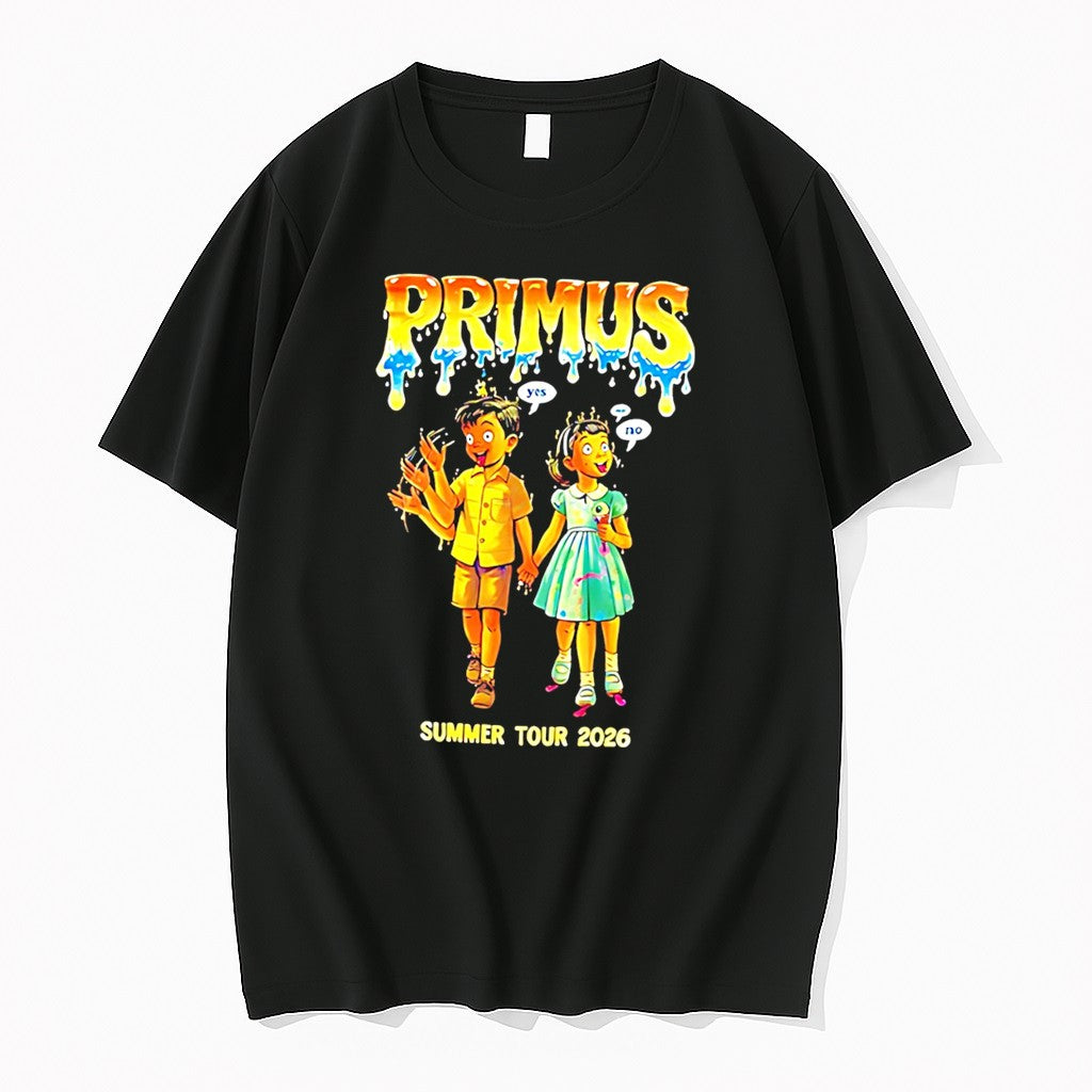 Original Primus Claypool Gold Tour 2026 Cartoon Tee Tshirts Jpg Unisex T-shirt, Sweatshirt, Hoodie, Long Sleeve Tee - T-Shirt, Sweatshirt, Hoodie