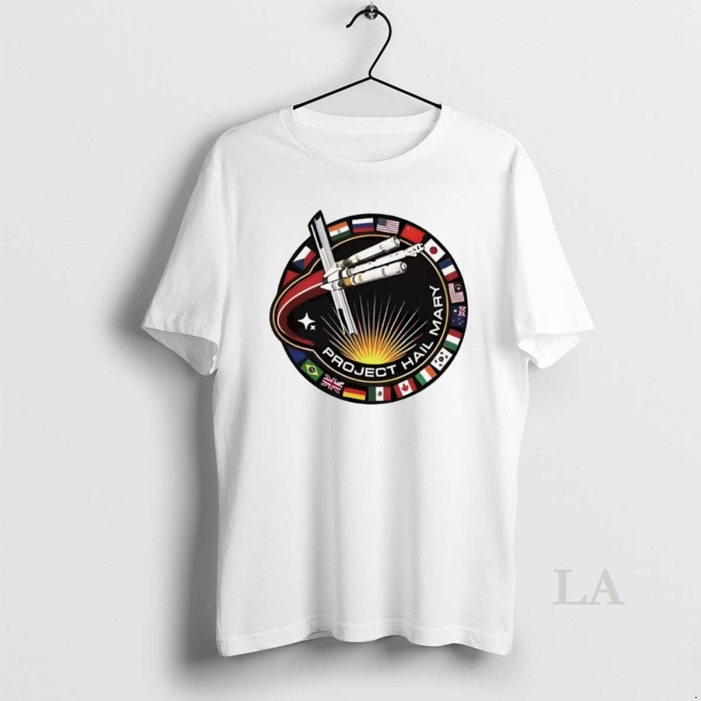 Original Project Hail Mary Ringer Space Mission Patch Unisex T-shirt, Sweatshirt, Hoodie, Long Sleeve Tee - T-Shirt, Sweatshirt, Hoodie