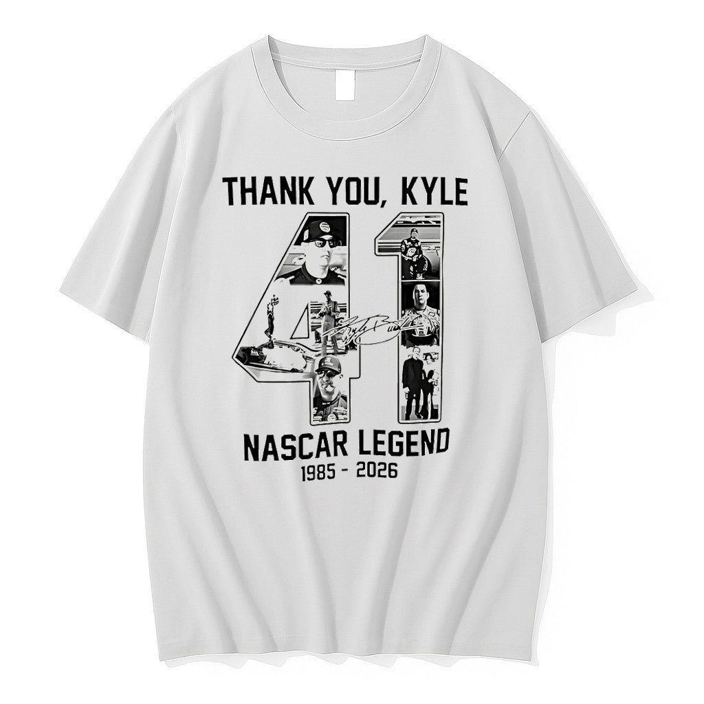 Original Rip Kyle Busch Tribute Thank You Kyle Nascar Legend 1985 2026 Signature Tshirts Unisex T-shirt, Sweatshirt, Hoodie, Long Sleeve Tee - T-Shirt, Sweatshirt, Hoodie