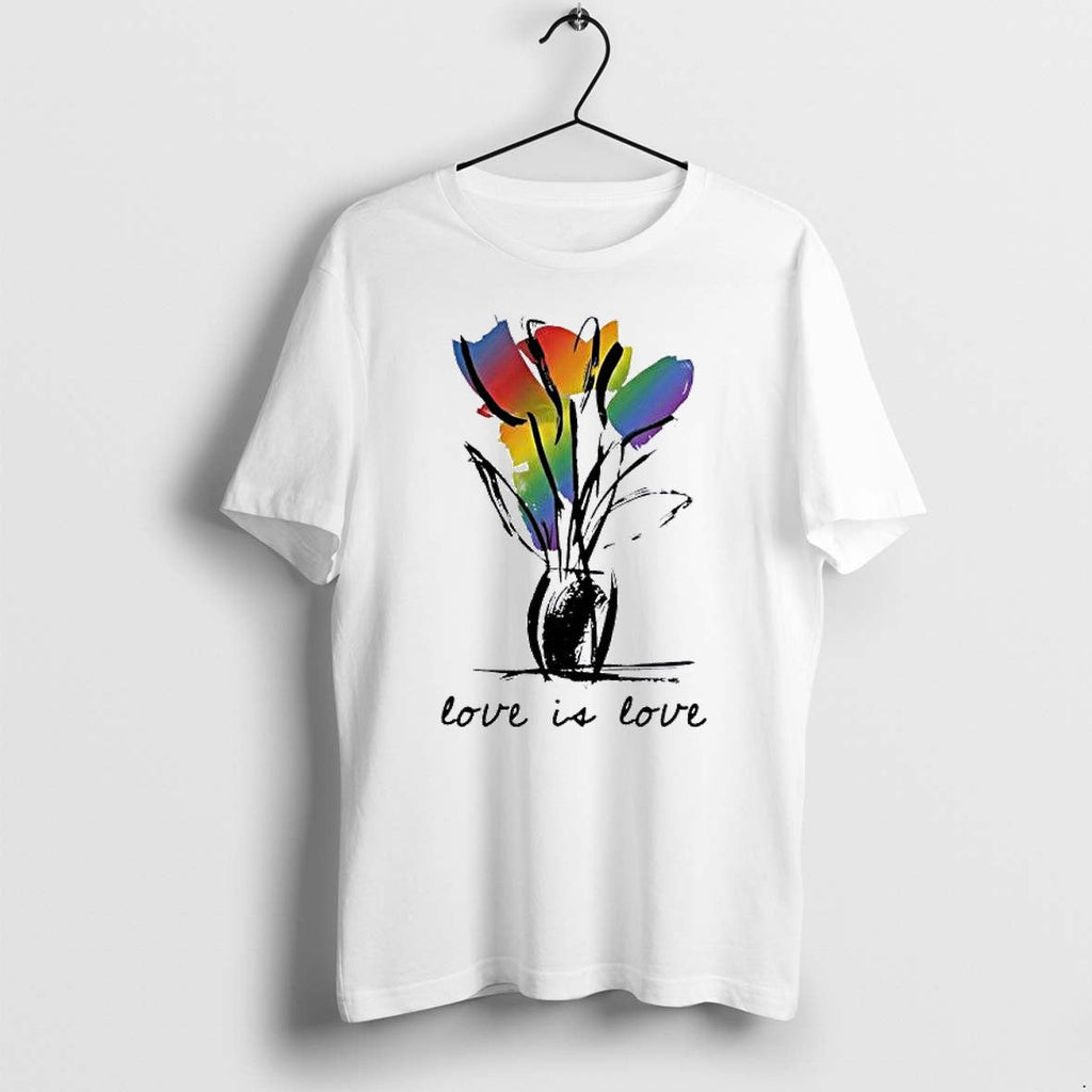 Original Rainbow Tulip Love Is Love Gay Pride Tshirts Jpg Unisex T-shirt, Sweatshirt, Hoodie, Long Sleeve Tee - T-Shirt, Sweatshirt, Hoodie