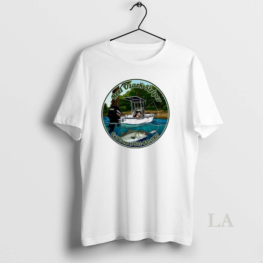 Original Reel Ozark Striper Call Don At 501 831 1007 Unisex T-shirt, Sweatshirt, Hoodie, Long Sleeve Tee - T-Shirt, Sweatshirt, Hoodie