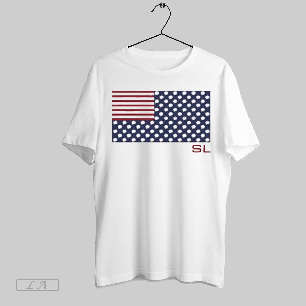 Original Sl American Flag With Light Bulbs Unisex T-shirt, Sweatshirt, Hoodie, Long Sleeve Tee - T-Shirt, Sweatshirt, Hoodie