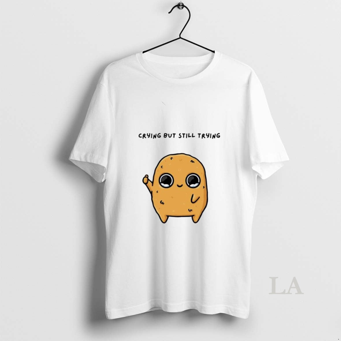 Original Sad Nuggie Crying But Trying Mascot Cartoon T-Shirts, Hoodie, Sweatshirt - T-Shirt, Sweatshirt, Hoodie