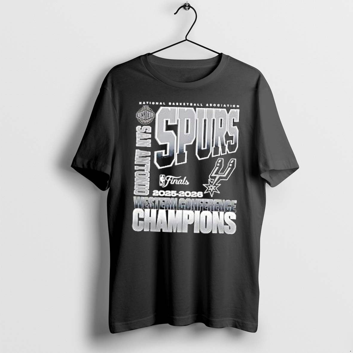 Original San Antonio Spurs 2025 2026 West Conference Champions Tshirts Jpg Unisex T-shirt, Sweatshirt, Hoodie, Long Sleeve Tee - T-Shirt, Sweatshirt, Hoodie