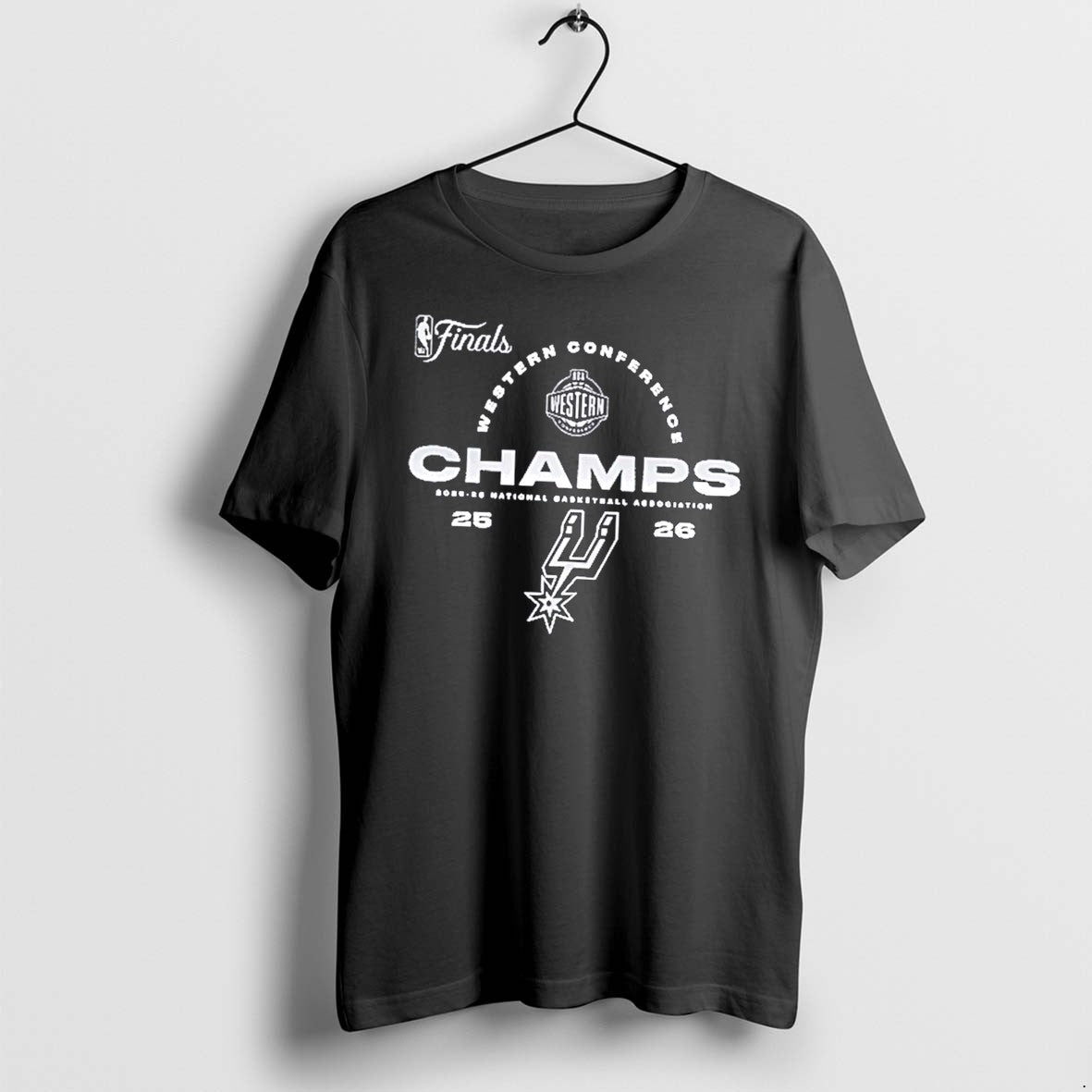 Original San Antonio Spurs 2025 26 Nba Western Conference Champions Tee Tshirts Unisex T-shirt, Sweatshirt, Hoodie, Long Sleeve Tee - T-Shirt, Sweatshirt, Hoodie