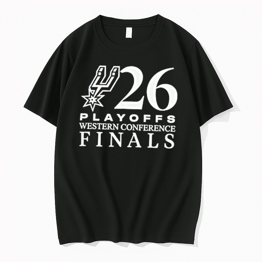 Original San Antonio Spurs 2026 Nba Playoffs Western Conference Finals Tshirts Unisex T-shirt, Sweatshirt, Hoodie, Long Sleeve Tee - T-Shirt, Sweatshirt, Hoodie