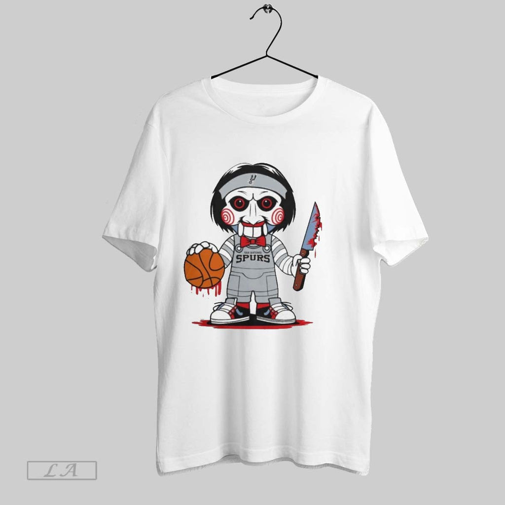 Original San Antonio Spurs Halloween Jigsaw Saw Horror Basketball Tee - T-Shirt, Sweatshirt, Hoodie