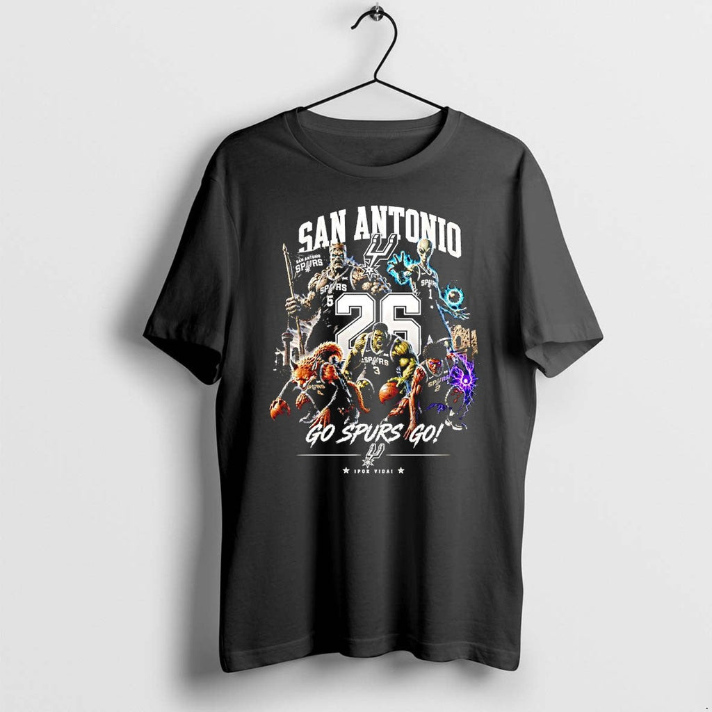 Original San Antonio Spurs Nba Playoffs 2026 Go Spurs Go Monster Alien Team Tshirts Unisex T-shirt, Sweatshirt, Hoodie, Long Sleeve Tee - T-Shirt, Sweatshirt, Hoodie