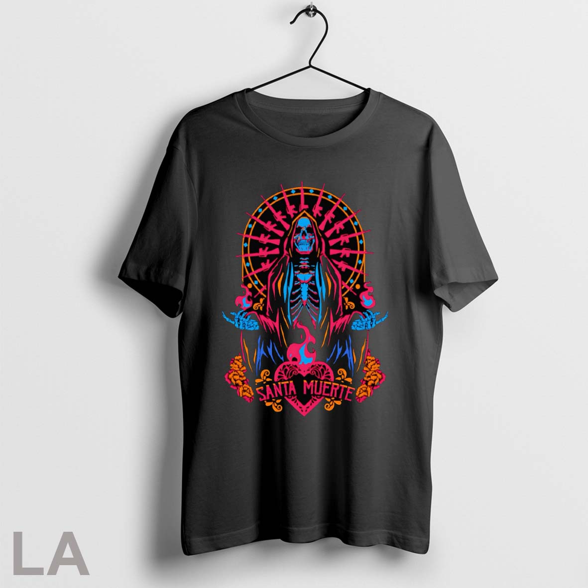 Original Santa Muerte Unisex T-shirt, Sweatshirt, Hoodie, Long Sleeve Tee - T-Shirt, Sweatshirt, Hoodie