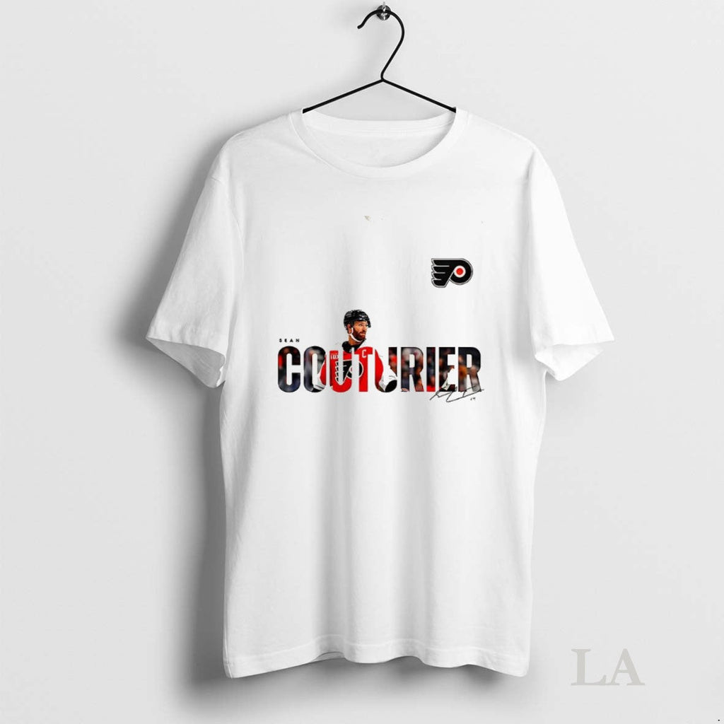 Original Sean Couturier Philadelphia Flyers Nhl Logo Signature Unisex T-shirt, Sweatshirt, Hoodie, Long Sleeve Tee - T-Shirt, Sweatshirt, Hoodie