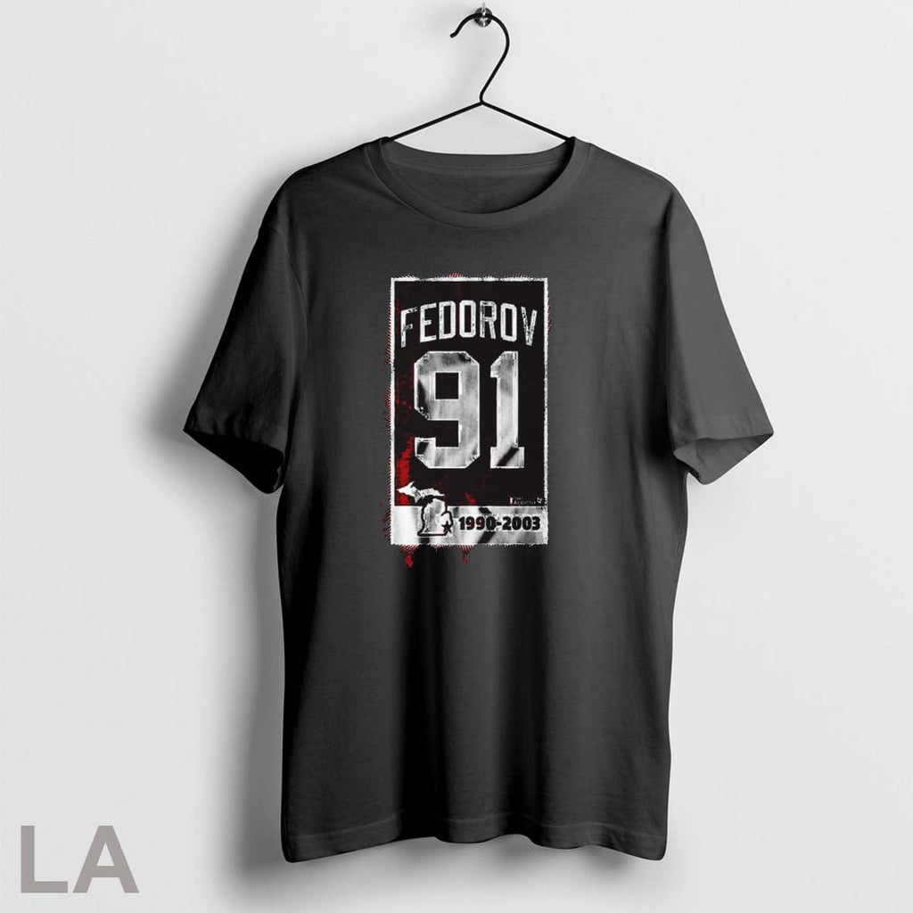 Original Sergei Fedorov 91 Banner Cska Moscow Hockey 1990 2003 Unisex T-shirt, Sweatshirt, Hoodie, Long Sleeve Tee - T-Shirt, Sweatshirt, Hoodie
