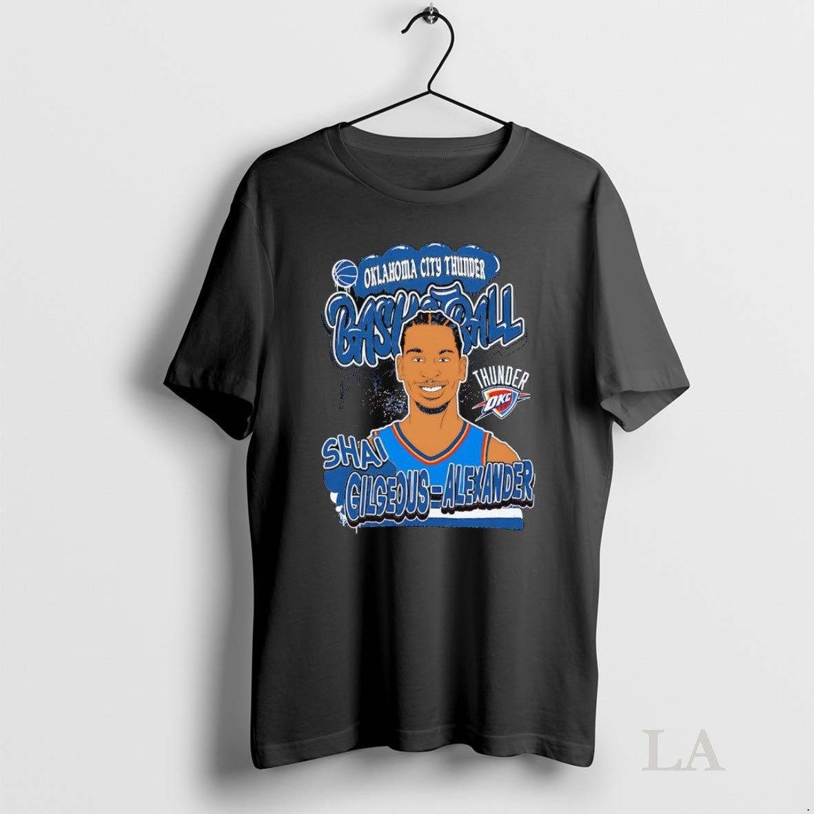 Original Shai Gilgeous Alexander Portrait Caricature Oklahoma City Thunder Unisex T-shirt, Sweatshirt, Hoodie, Long Sleeve Tee - T-Shirt, Sweatshirt, Hoodie
