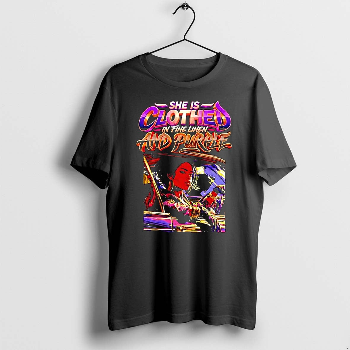 Original She Is Clothed In Fine Linen And Purple Car Tshirts Jpg Unisex T-shirt, Sweatshirt, Hoodie, Long Sleeve Tee - T-Shirt, Sweatshirt, Hoodie