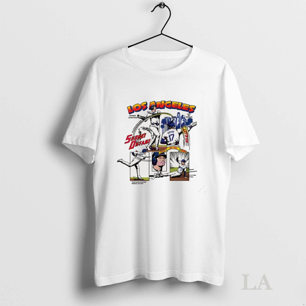 Original Shohei Ohtani Los Angeles Dodgers Baseball Comic Unisex T-shirt, Sweatshirt, Hoodie, Long Sleeve Tee - T-Shirt, Sweatshirt, Hoodie