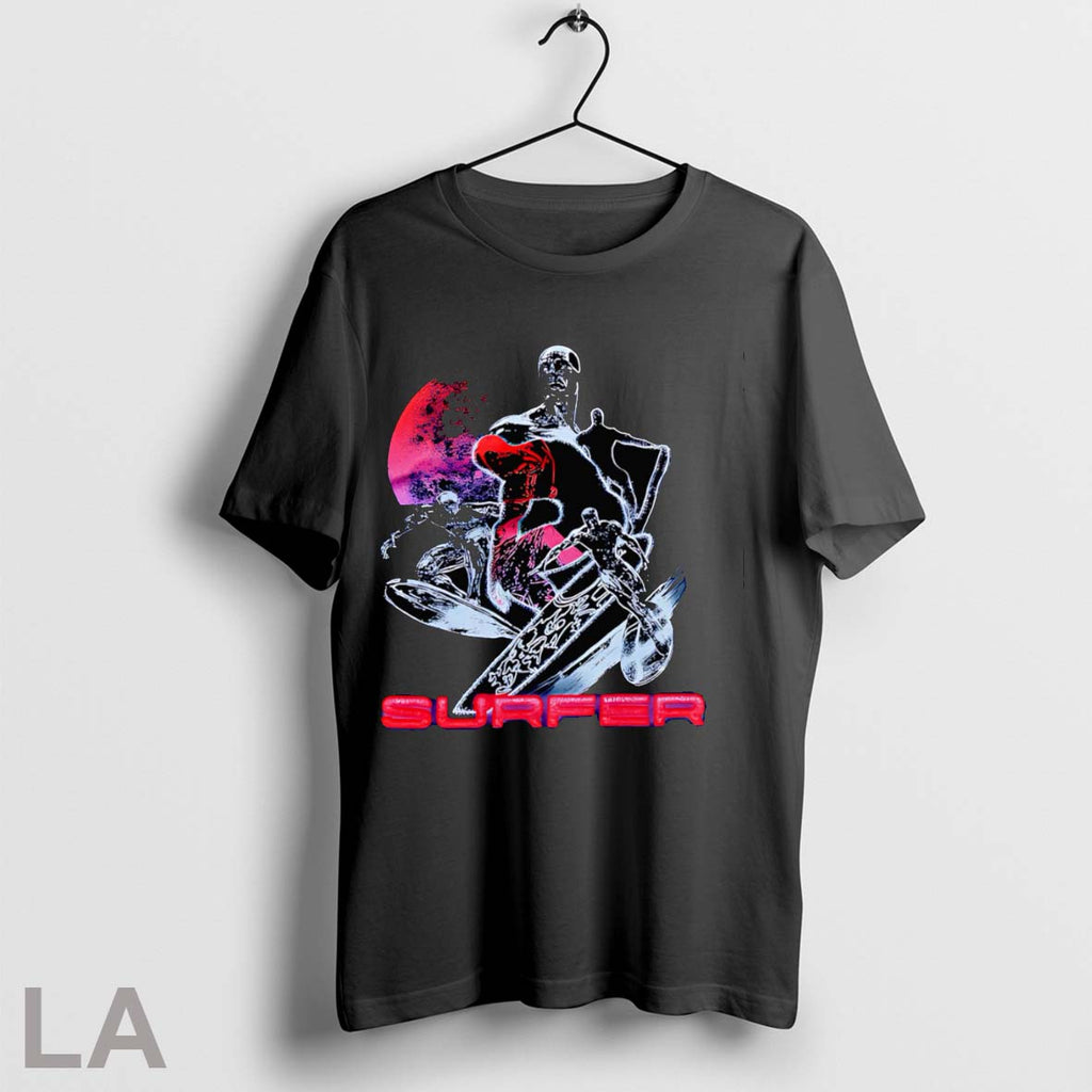 Original Silver Surfer Red Moon Graphic Unisex T-shirt, Sweatshirt, Hoodie, Long Sleeve Tee - T-Shirt, Sweatshirt, Hoodie