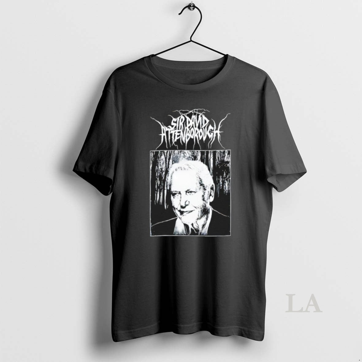 Original Sir David Attenborough Black Metal Vintage Unisex T-shirt, Sweatshirt, Hoodie, Long Sleeve Tee - T-Shirt, Sweatshirt, Hoodie
