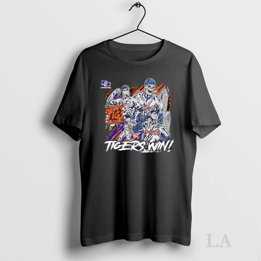 Original Skeletal Baseball Players In Detroit Tigers Detroits Cuan Gritty Tigs Baseball Unisex T-shirt, Sweatshirt, Hoodie, Long Sleeve Tee - T-Shirt, Sweatshirt, Hoodie