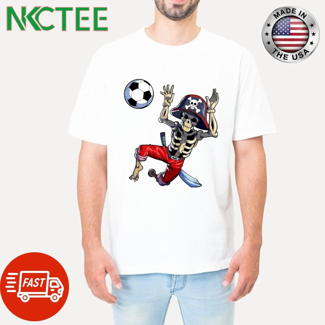 Original Skeleton soccer Goalkeeper pirate Halloween shirt Unisex T-shirt, Sweatshirt, Hoodie, Long Sleeve Tee - T-Shirt, Sweatshirt, Hoodie