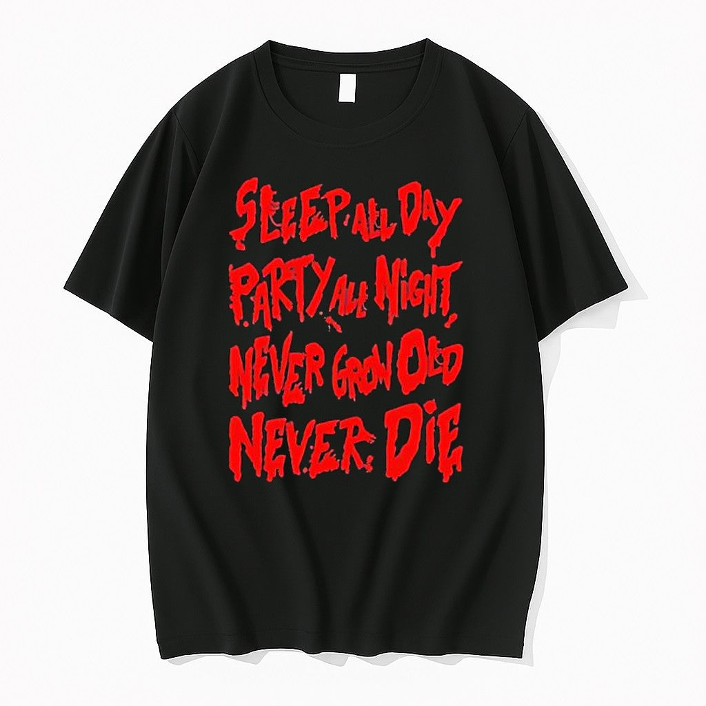 Original Sleepall Day Party All Night Never Grow Old Never Die Tshirts Jpg Unisex T-shirt, Sweatshirt, Hoodie, Long Sleeve Tee - T-Shirt, Sweatshirt, Hoodie
