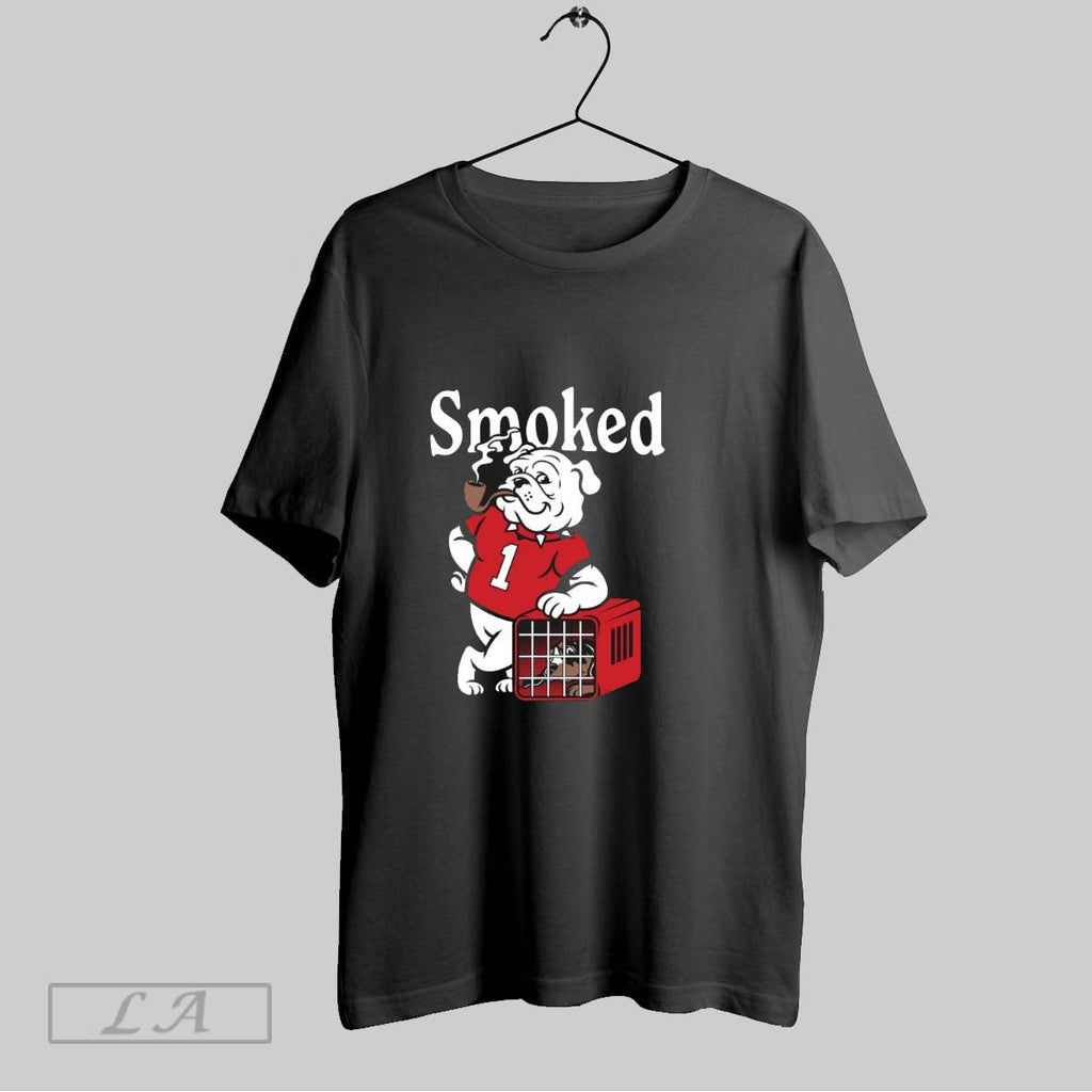 Original Smoked Georgia Bulldogs Defeats Tennessee Volunteers Painting Unisex T-shirt, Sweatshirt, Hoodie, Long Sleeve Tee - T-Shirt, Sweatshirt, Hoodie