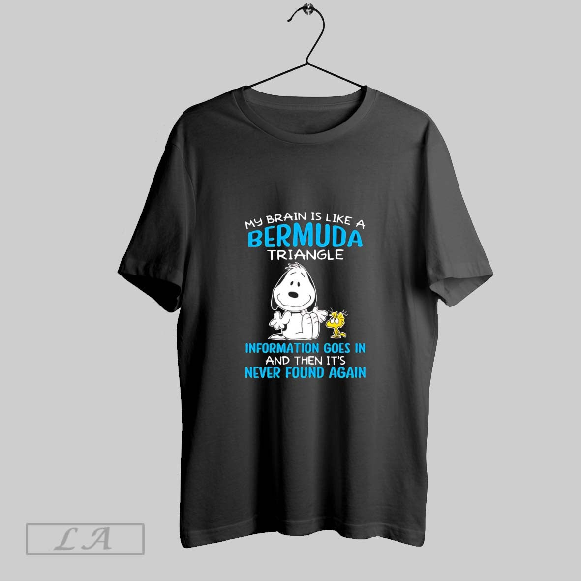 Original Snooy The Peanuts My Brain Is Like A Bermuda Triangle Cartoon Unisex T-shirt, Sweatshirt, Hoodie, Long Sleeve Tee - T-Shirt, Sweatshirt, Hoodie