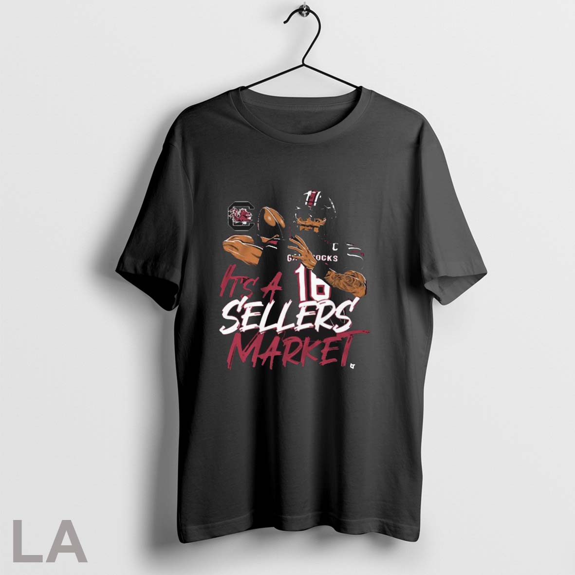 Original South Carolina Gamecocks Football Its A Lanorris Sellers Market Painting T Shirt Unisex T-shirt, Sweatshirt, Hoodie, Long Sleeve Tee - T-Shirt, Sweatshirt, Hoodie