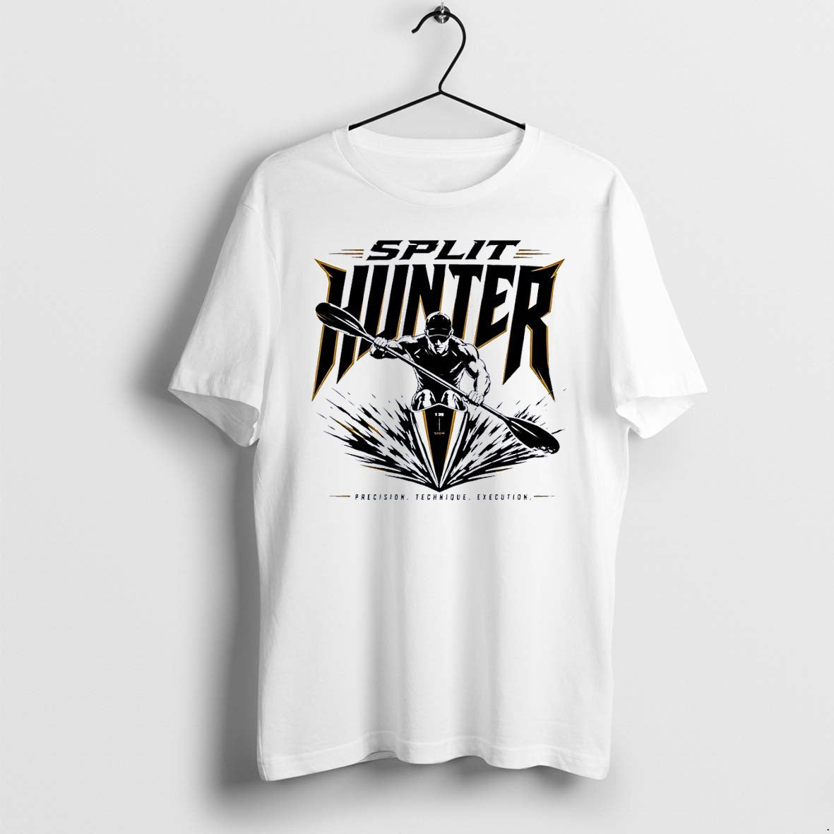 Original Split Hunter Kayaking Sprint Athlete Precision Technique Execution 2026 Competition White Tshirts - T-Shirt, Sweatshirt, Hoodie