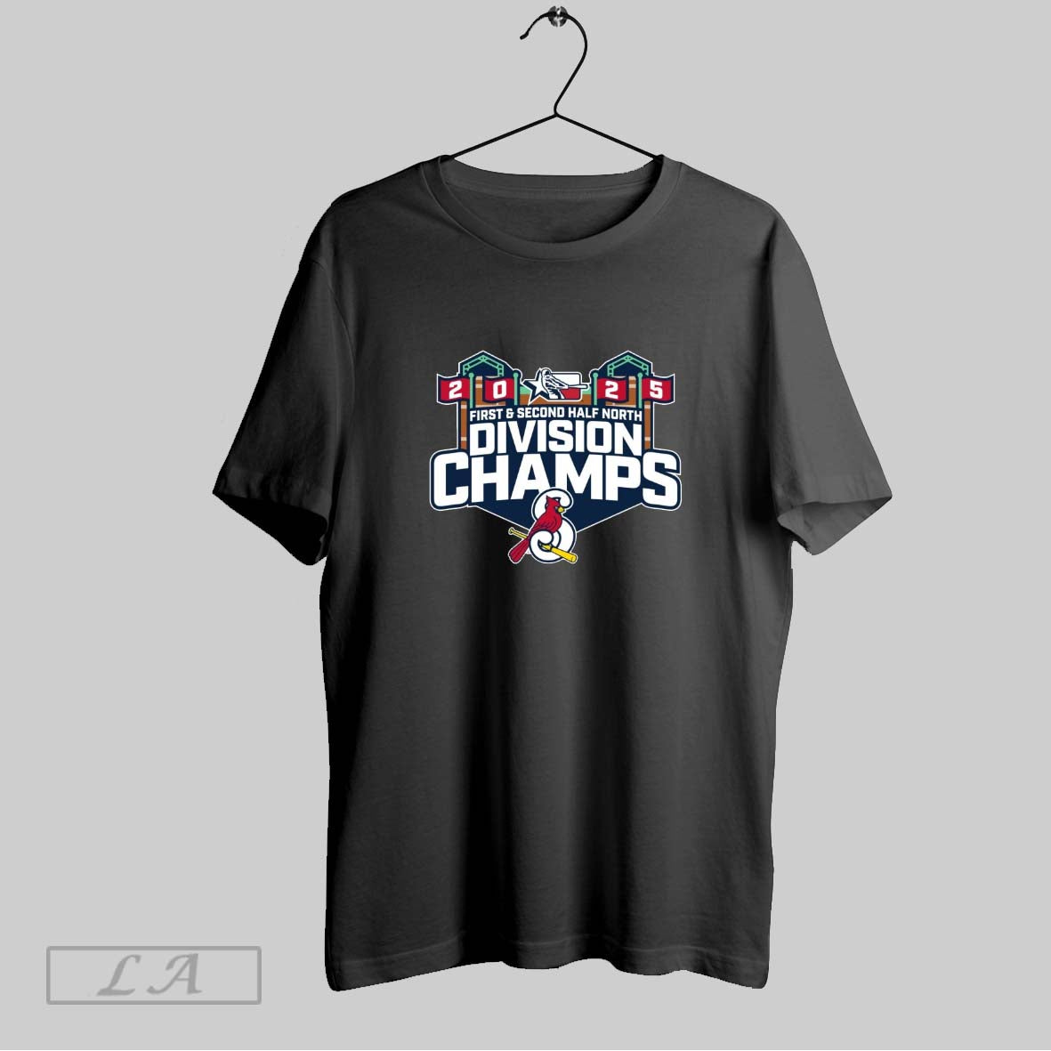Original Springfield Cardinals 2025 First Second Half North Division Championship Texas League Logo - T-Shirt, Sweatshirt, Hoodie