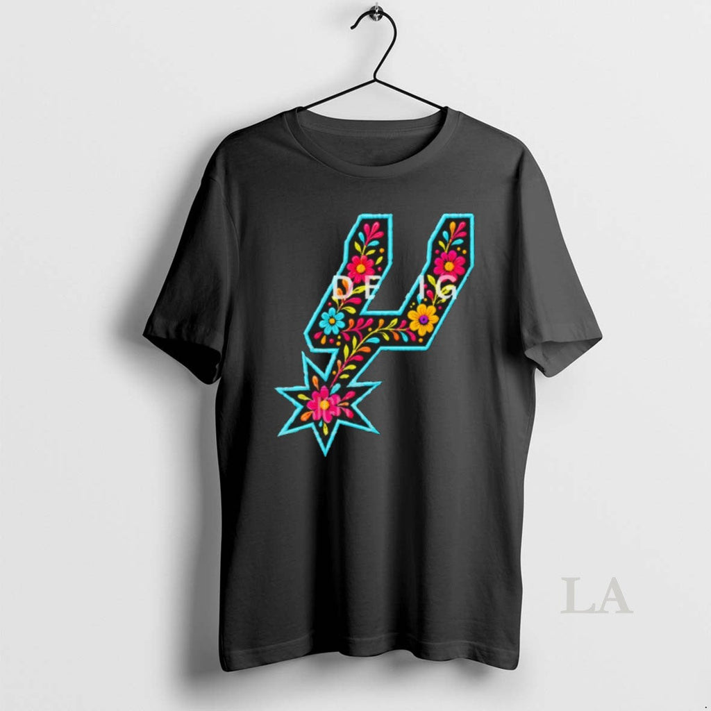 Original Spurs Logo Floral San Antonio Spurs Basketball Nba 2026 Unisex T-shirt, Sweatshirt, Hoodie, Long Sleeve Tee - T-Shirt, Sweatshirt, Hoodie