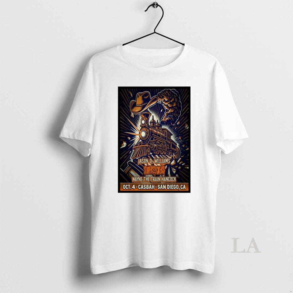 Original Supersuckers Casbah In San Diego Ca On October 4 2025 Unisex T-shirt, Sweatshirt, Hoodie, Long Sleeve Tee - T-Shirt, Sweatshirt, Hoodie