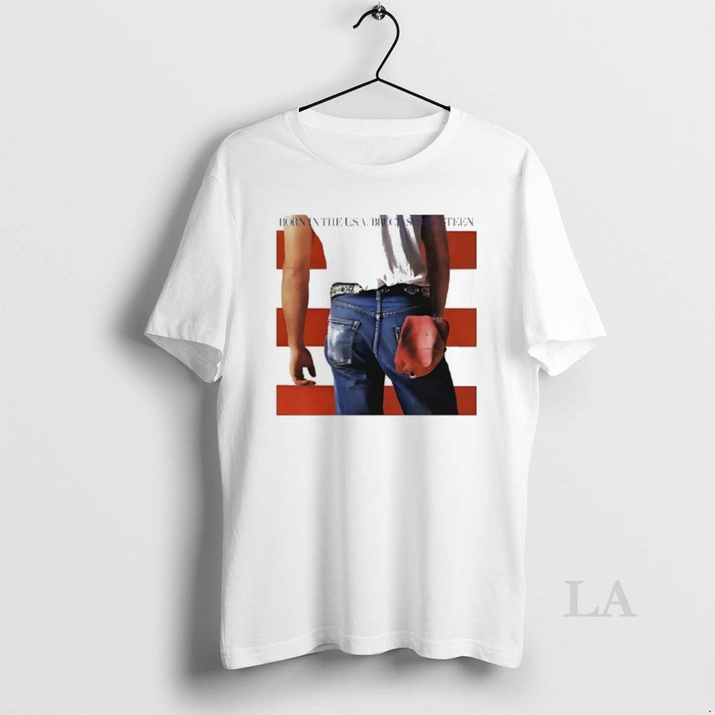 Original Taehyung Is Wearing Born In The Usa Bruce Springsteen Unisex T-shirt, Sweatshirt, Hoodie, Long Sleeve Tee - T-Shirt, Sweatshirt, Hoodie