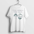 Original Tanner Smith And Connor Tomlinson Make America Smile Again White Tshirts Unisex T-shirt, Sweatshirt, Hoodie, Long Sleeve Tee - T-Shirt, Sweatshirt, Hoodie