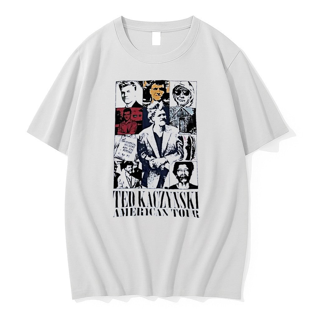 Original Ted Kaczynski American Tour White Tshirts Jpg Unisex T-shirt, Sweatshirt, Hoodie, Long Sleeve Tee - T-Shirt, Sweatshirt, Hoodie